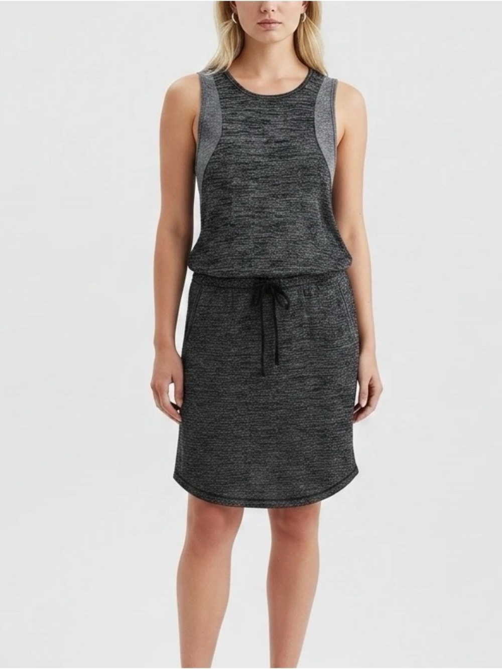 Lou & Grey Knit Sleeveless Gray Dress
